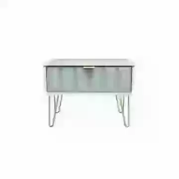 Cubik 1 Drawer Midi Bedside Chest Gold Legs Choice Of 9 Colours